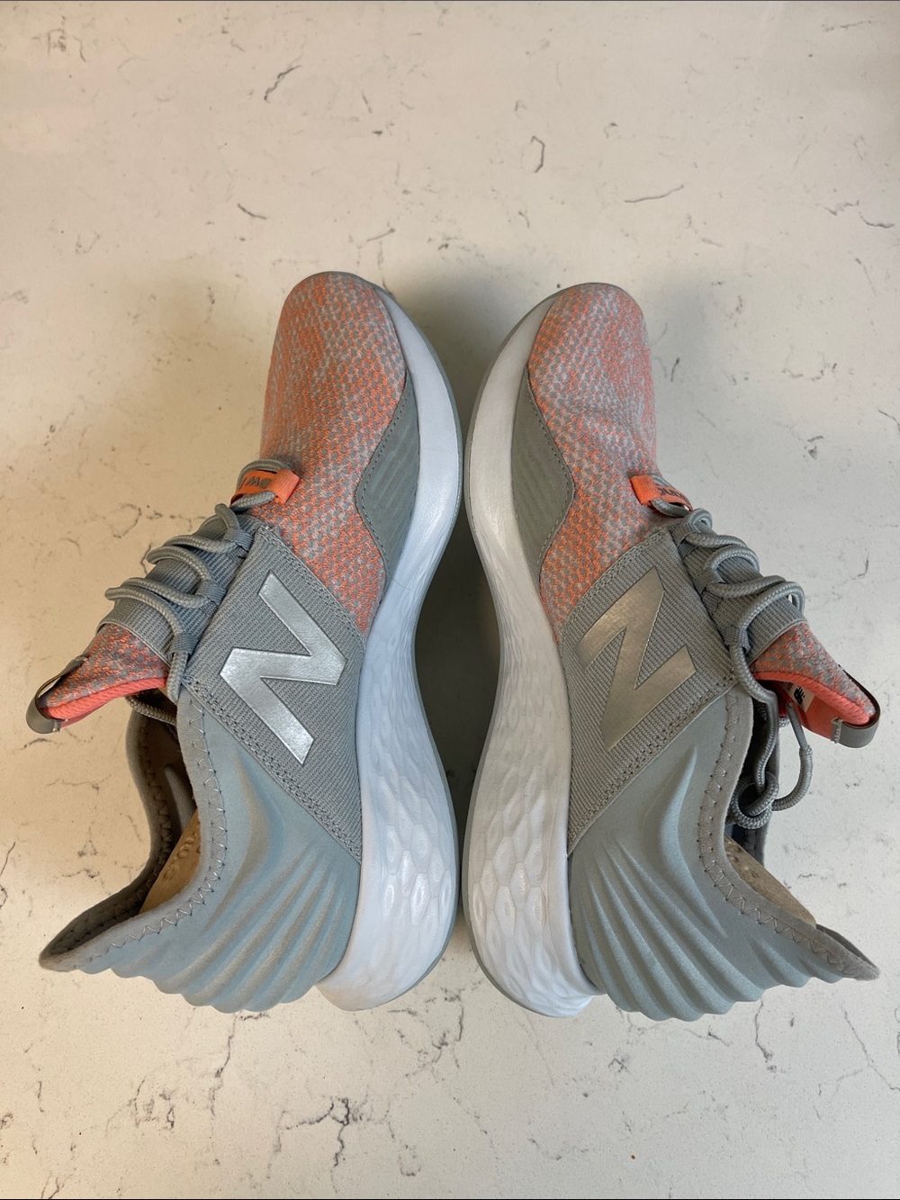 New Balance Roav v1 Future Sport Running Shoes Size 9.5 D Worn Once  Grey Peach - Picture 7 of 17